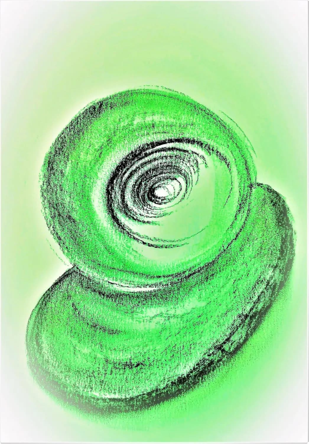 Spiraal in groen