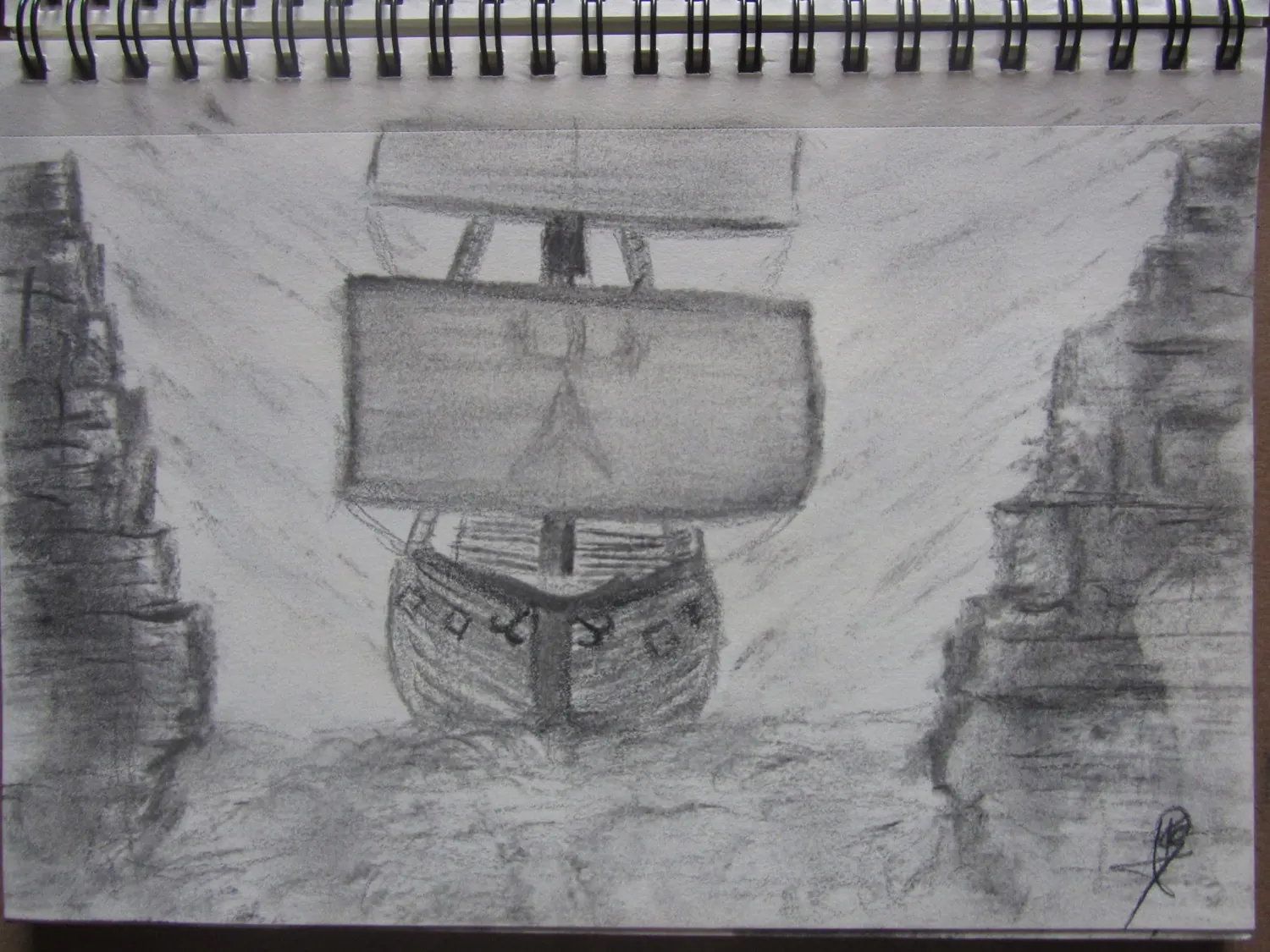 Schip op zee