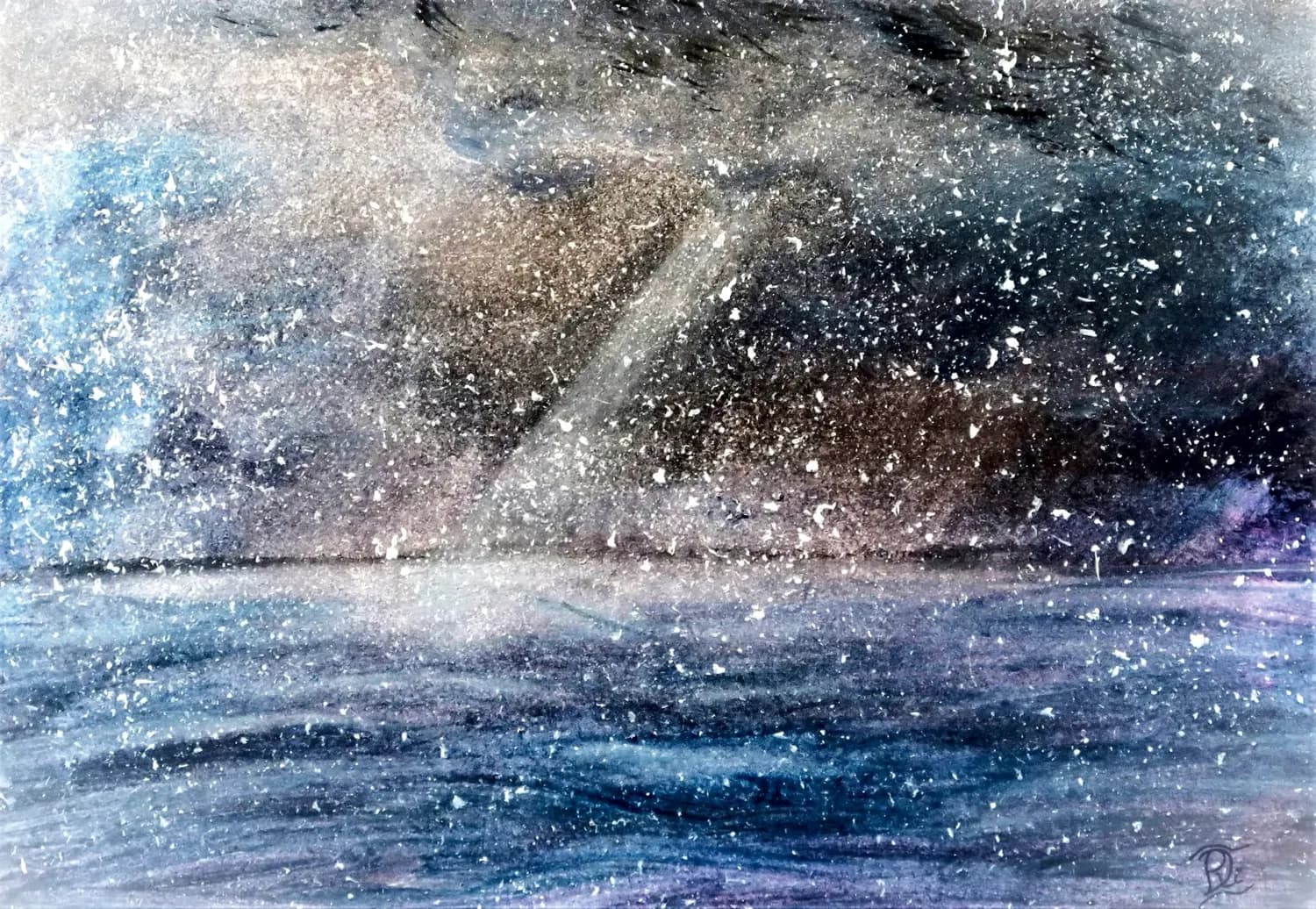 Sneeuw op zee