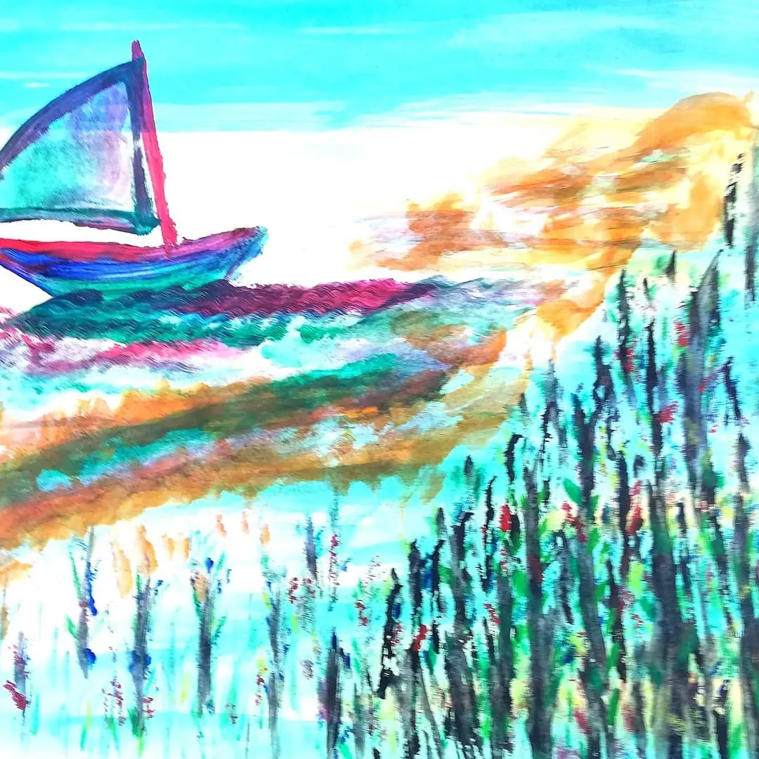 Kleurrijke kust