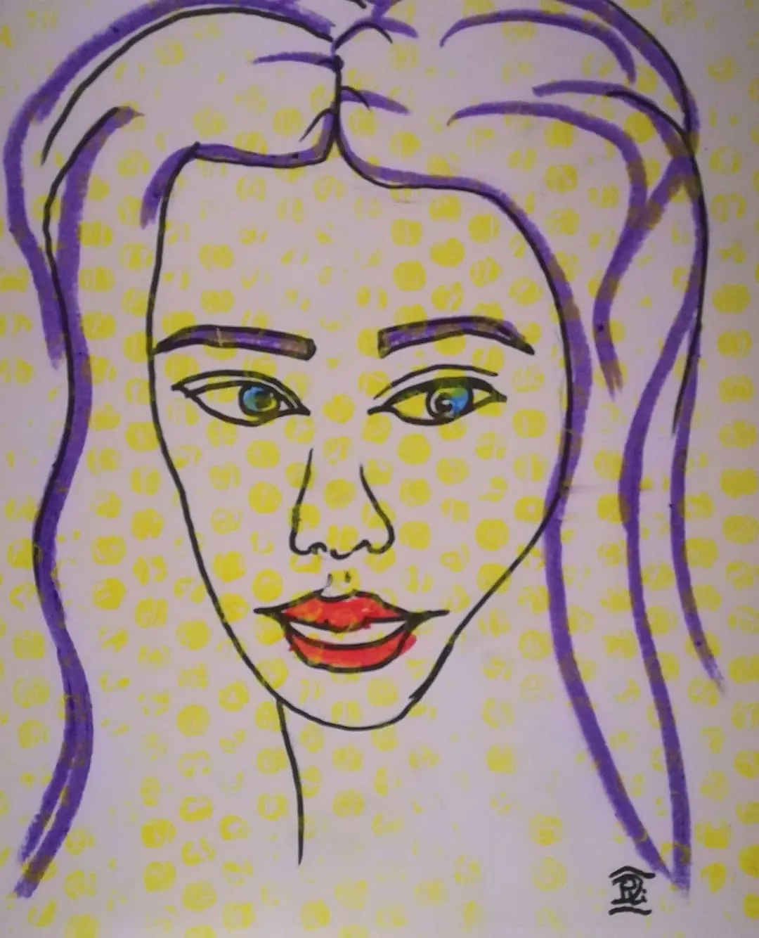 Vrouw in inkt