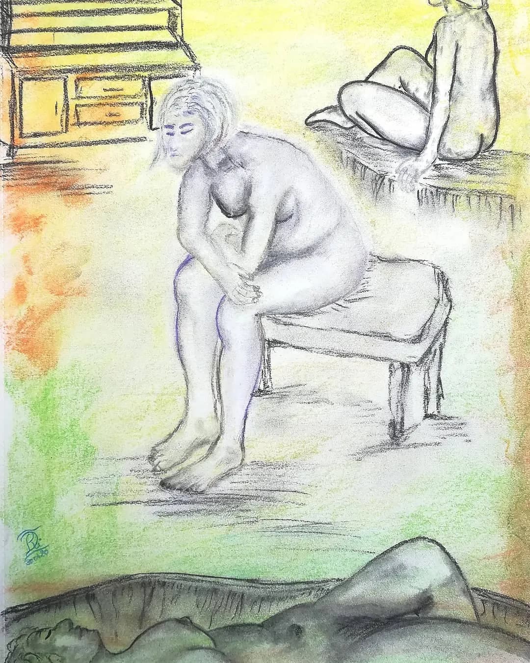 In het atelier