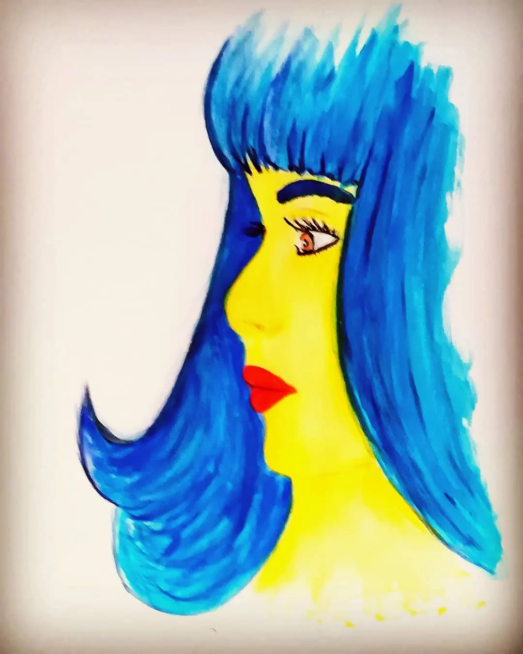Blauw haar
