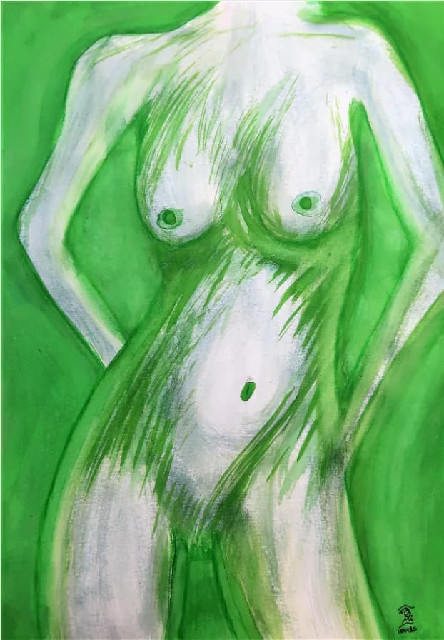 Naakt in groen